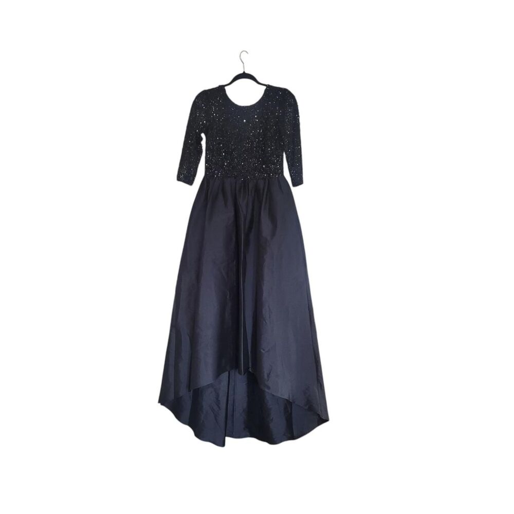 Adrianna-papell Women's Black and Navy Dress